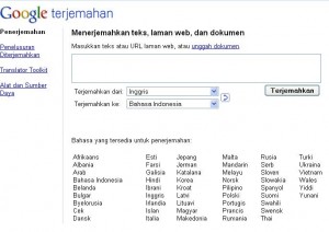 Google translate inggris-indonesia