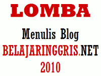 Lomba Blog 2010 Berhadiah Jutaan Rupiah | belajaringgris.net