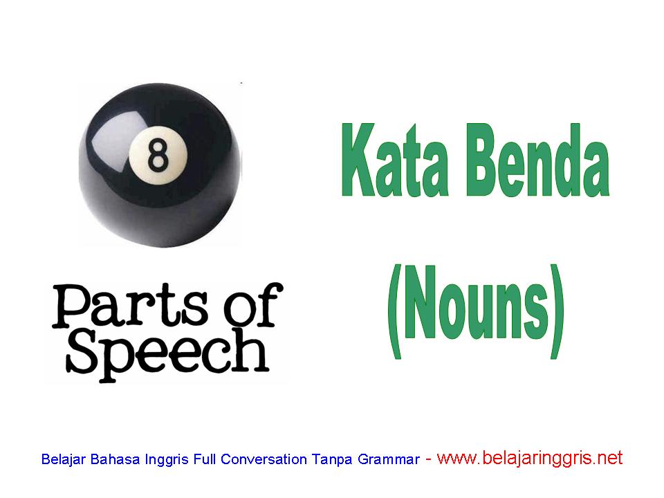 kata benda dalam bahasa inggris nouns