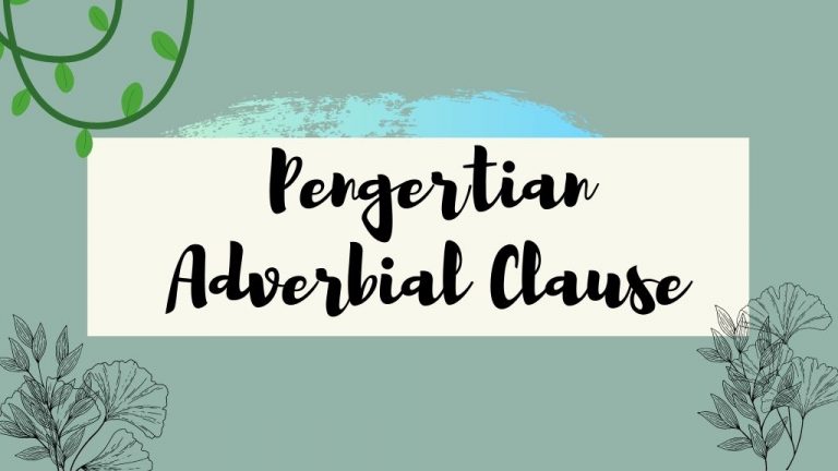 Pengertian Adverbial clause