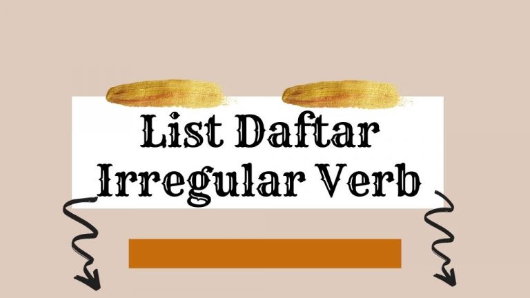 List daftar Irregular Verb