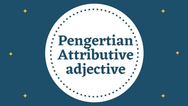 pengertuan Attributive adjective