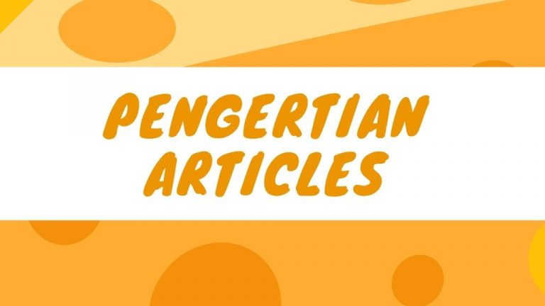 Pengertian articles