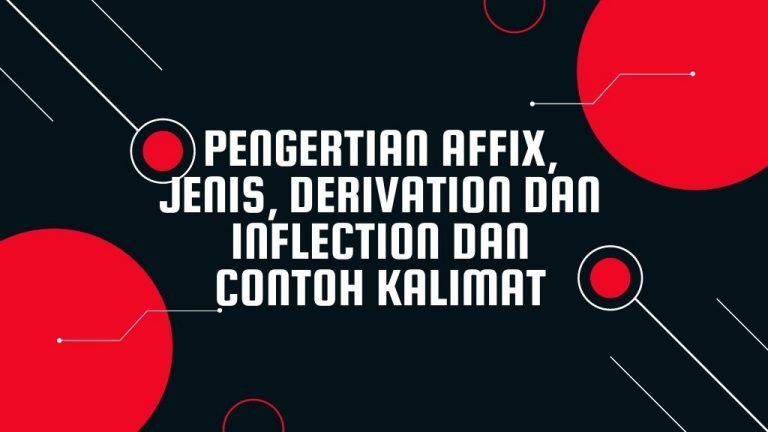 Pengertian affix jenis