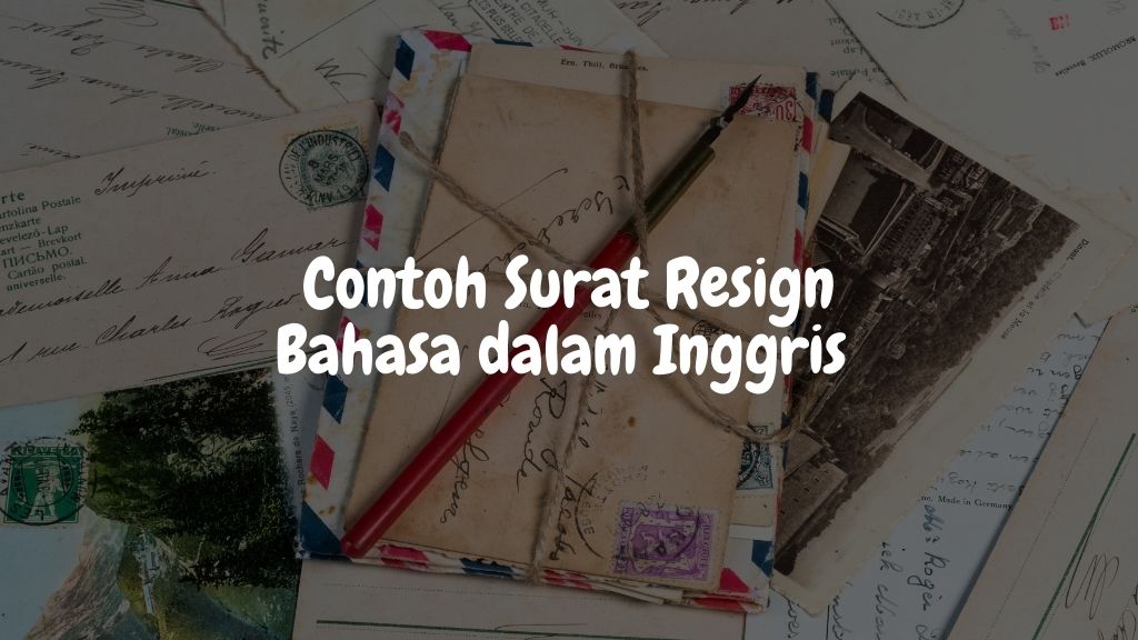 Surat resign word