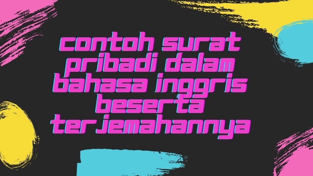 contoh surat pribadi