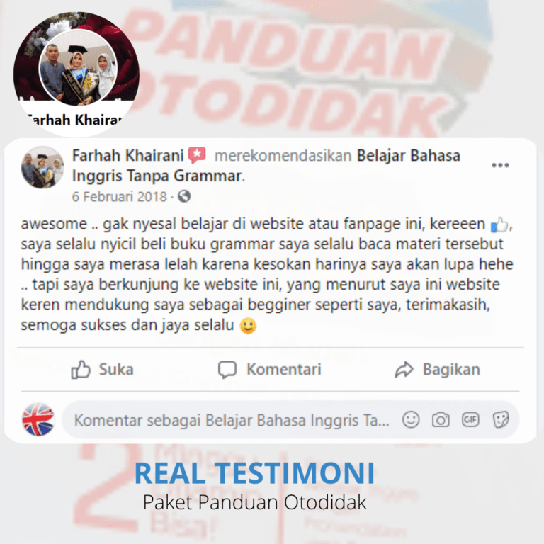 testimoni panduan otodidak farhah khairani