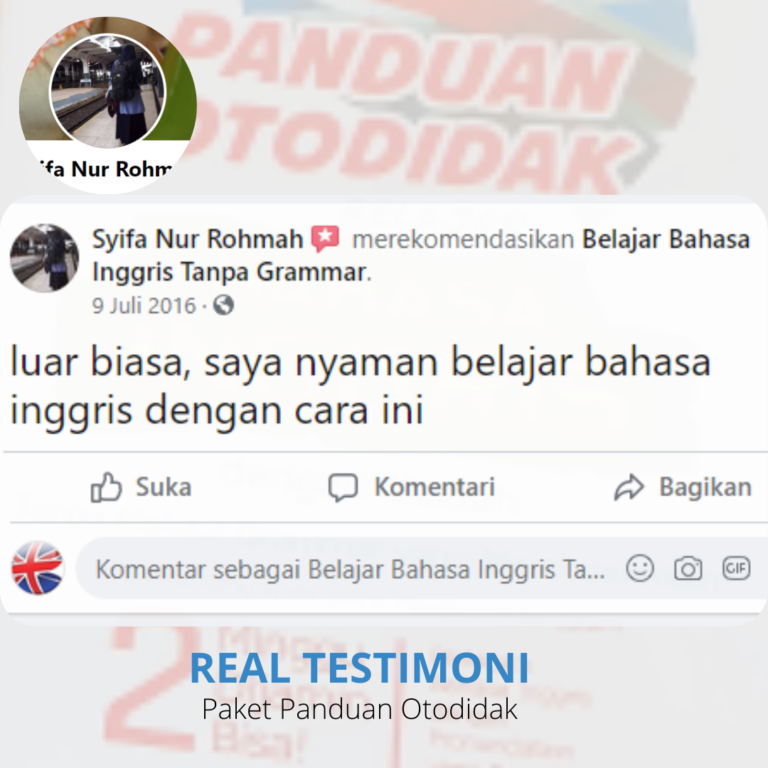 testimoni panduan otodidak syifa nur