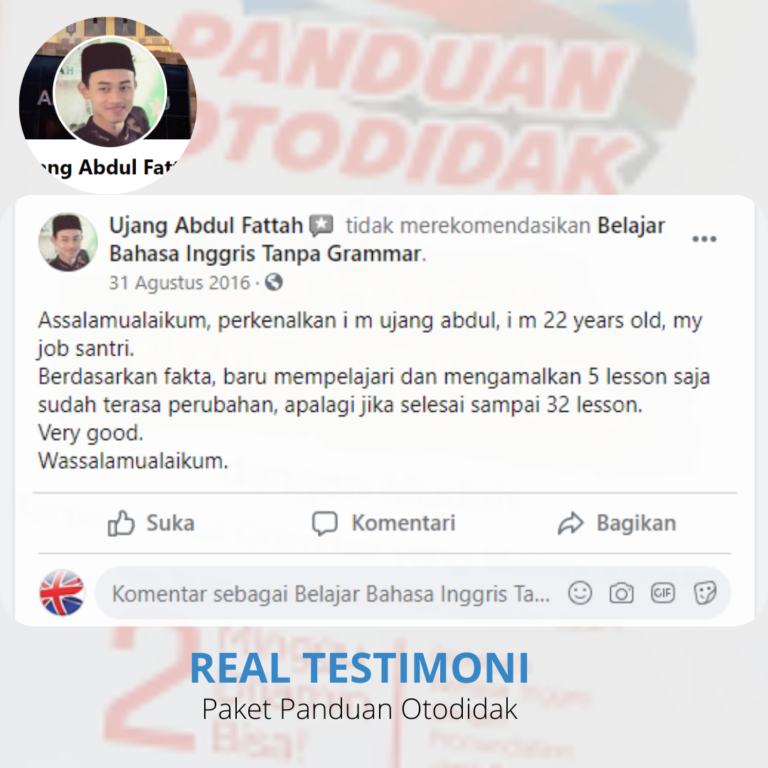 testimoni panduan otodidak ujang abdul